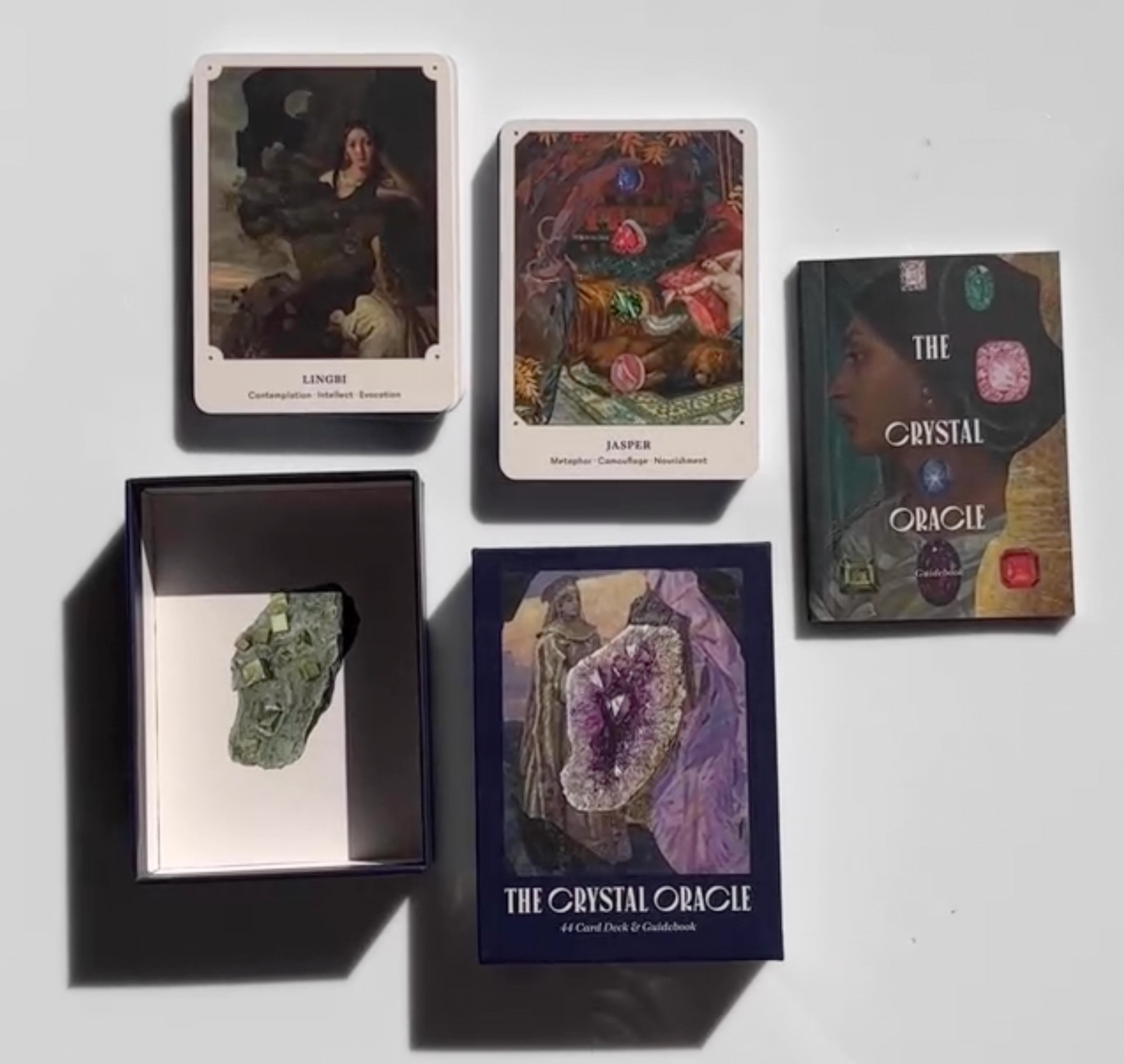 The Crystal Oracle: 44 Card Deck and Guidebook