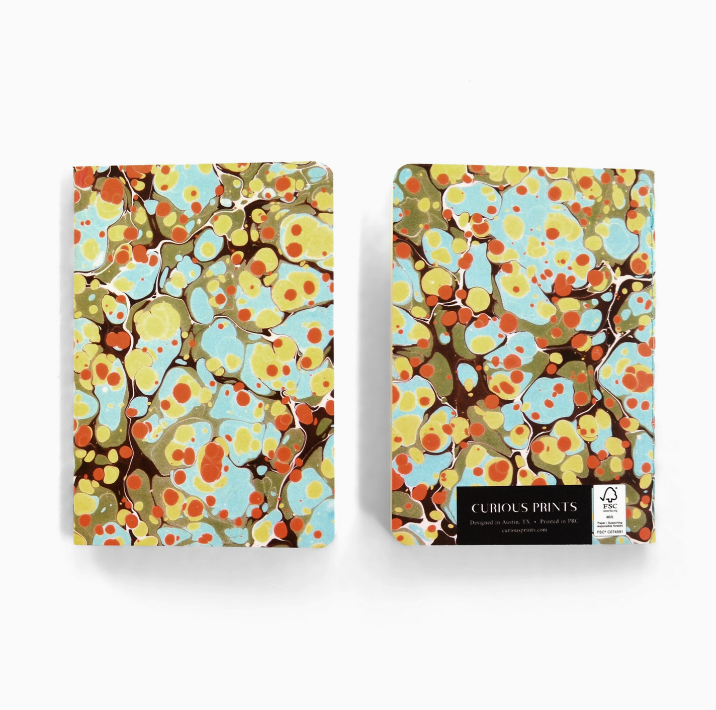 Vintage Marbled Pocket Notebook