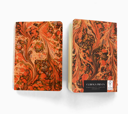 Vintage Marbled Pocket Notebook