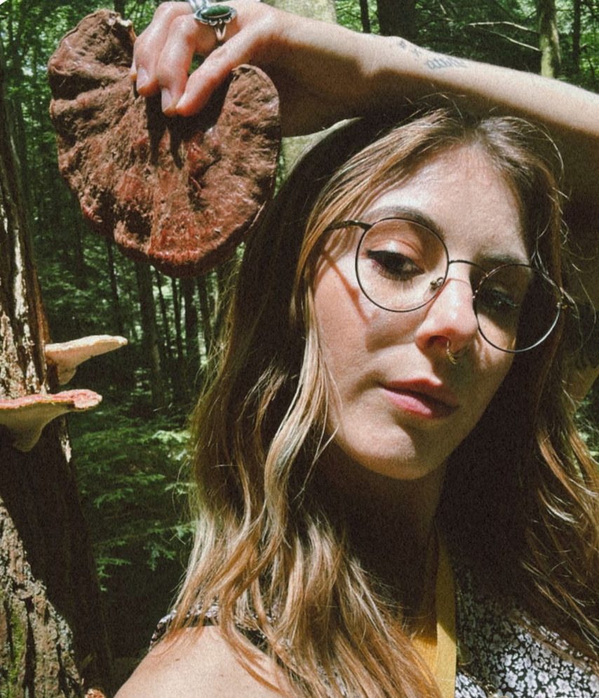 Chelsee Joel and ethically foraged hemlock Reishi mushroom